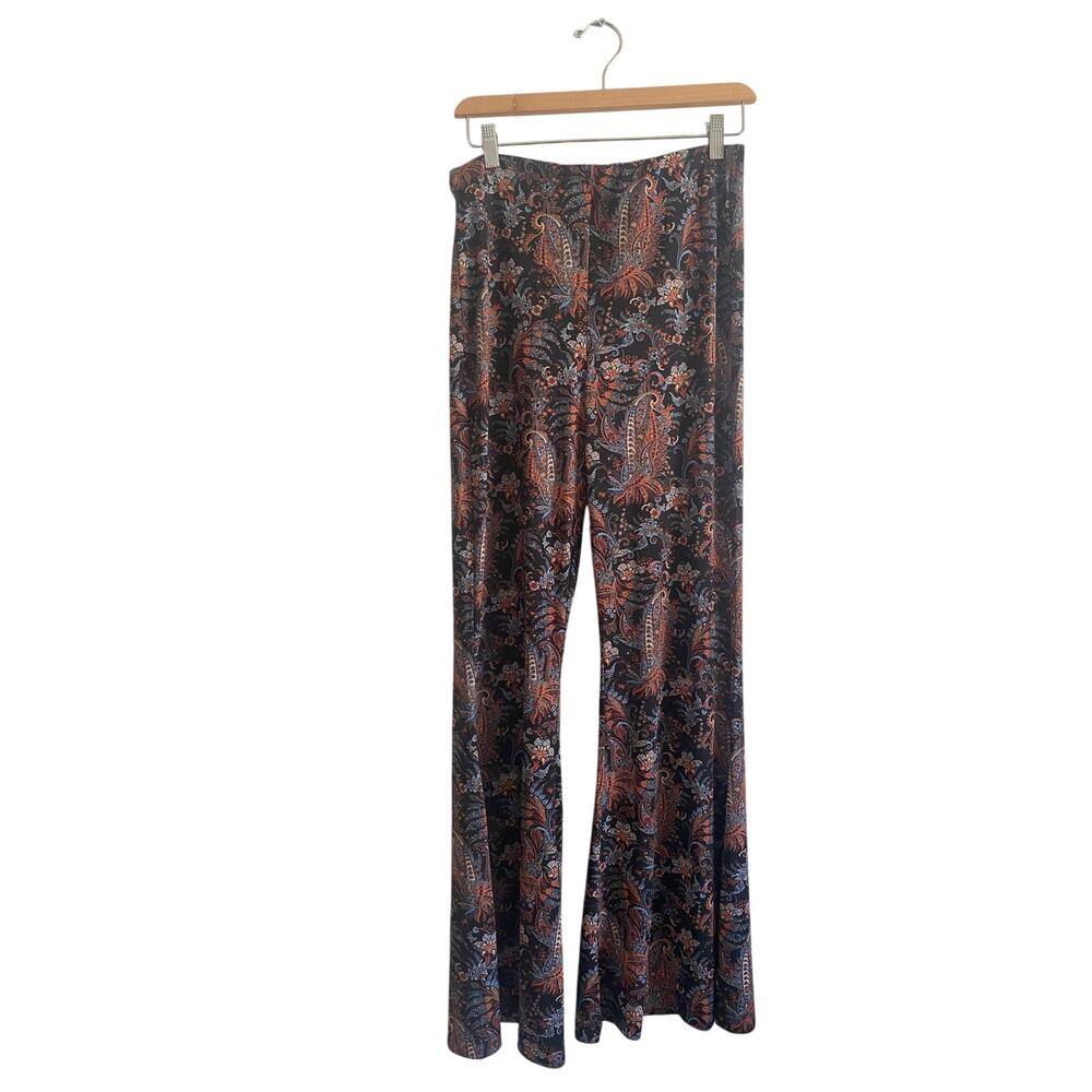 Free People Paisley Bell Bottoms M - Picture 2 of 6